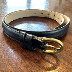 Coach Black Leather Belt Size 2X Career Professional 1" Wide